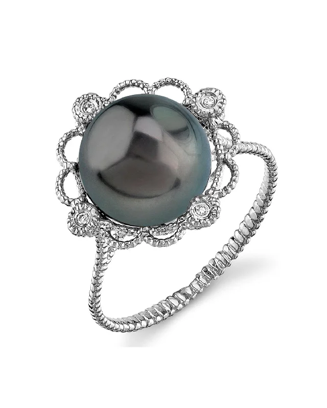 personalized rings for women -Tahitian South Sea Pearl Lea Ring