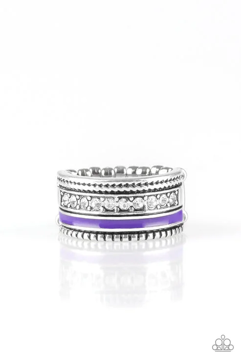 unique gemstone rings for women -Rich Rogue Purple Ring