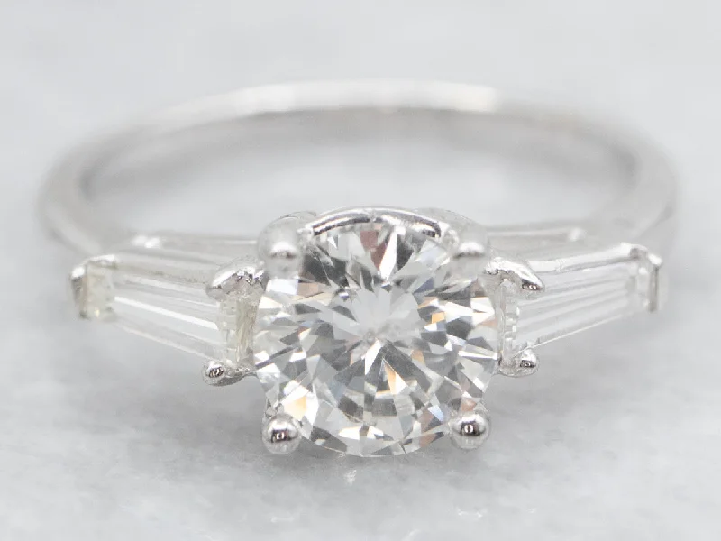 vintage style engagement rings -Modern Diamond Engagement Ring