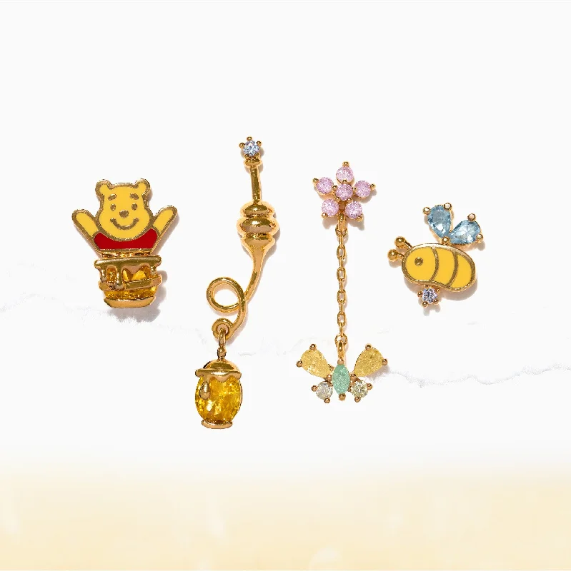 vintage earrings for women -Disney Silly Old Bear Earring Set