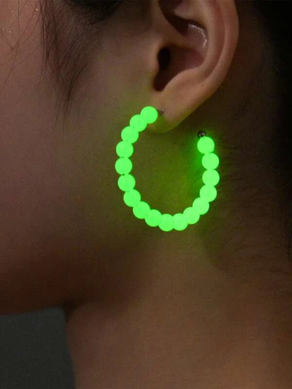 geometric earrings for women -Glow in the Dark Earrings