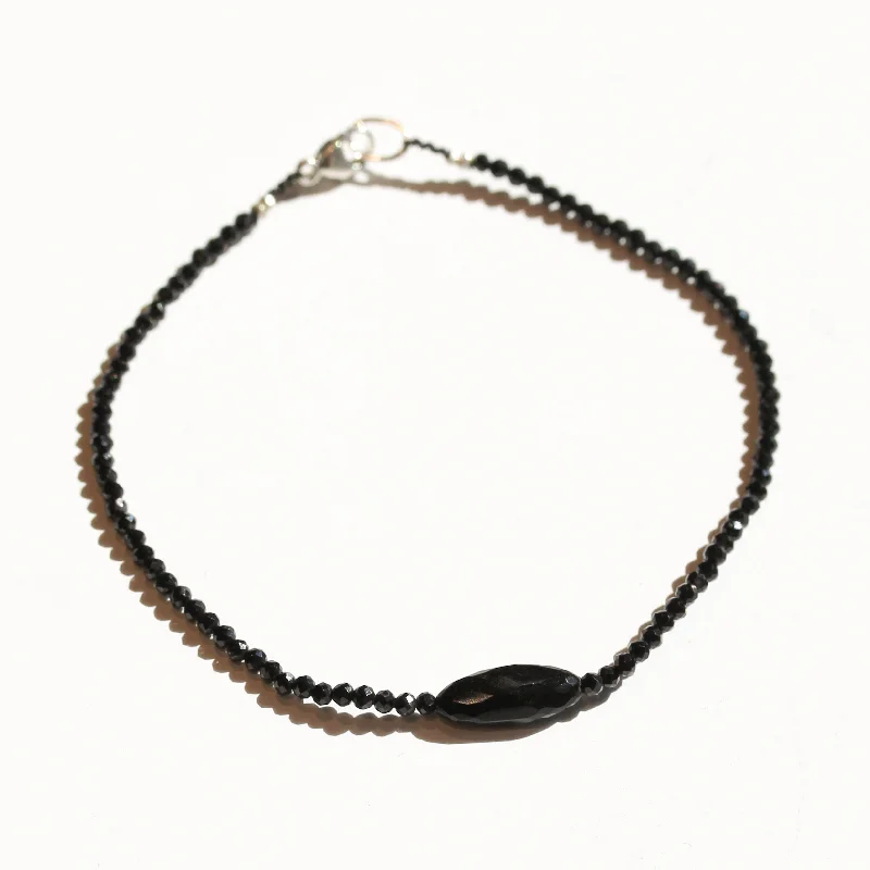 women’s bangles and bracelets -Black Spinel Bracelet No.4