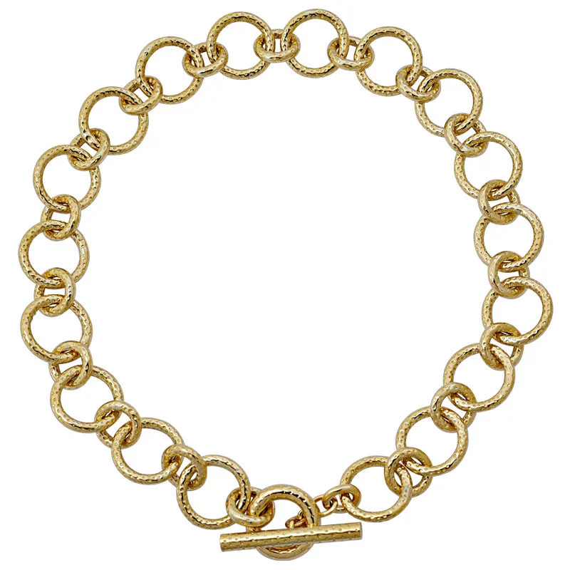 women’s designer choker necklaces -Toggle Necklace - Gold