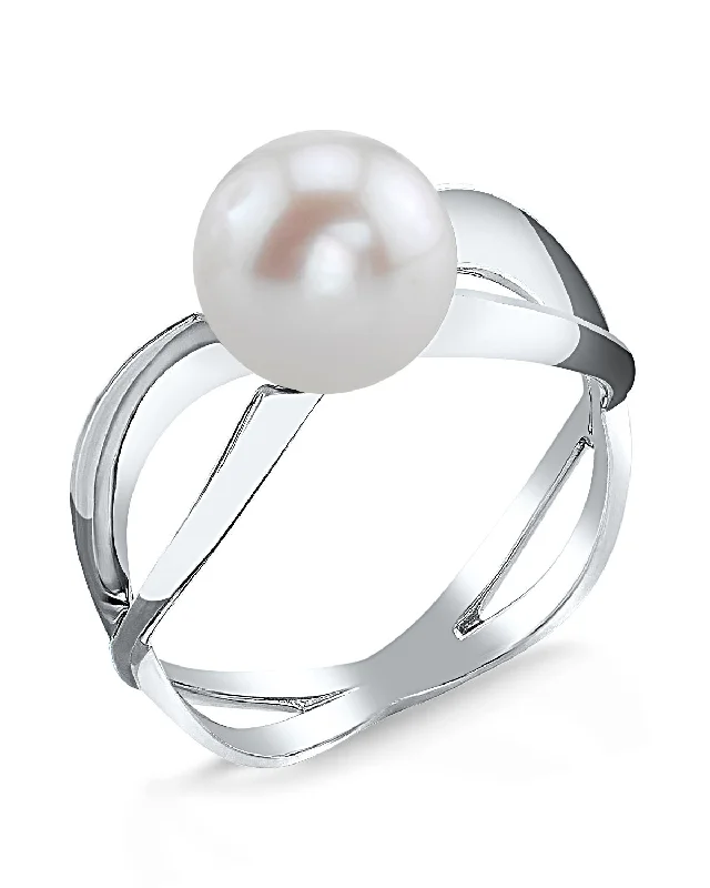 sterling silver rings for women -Freshwater Pearl Lana Ring