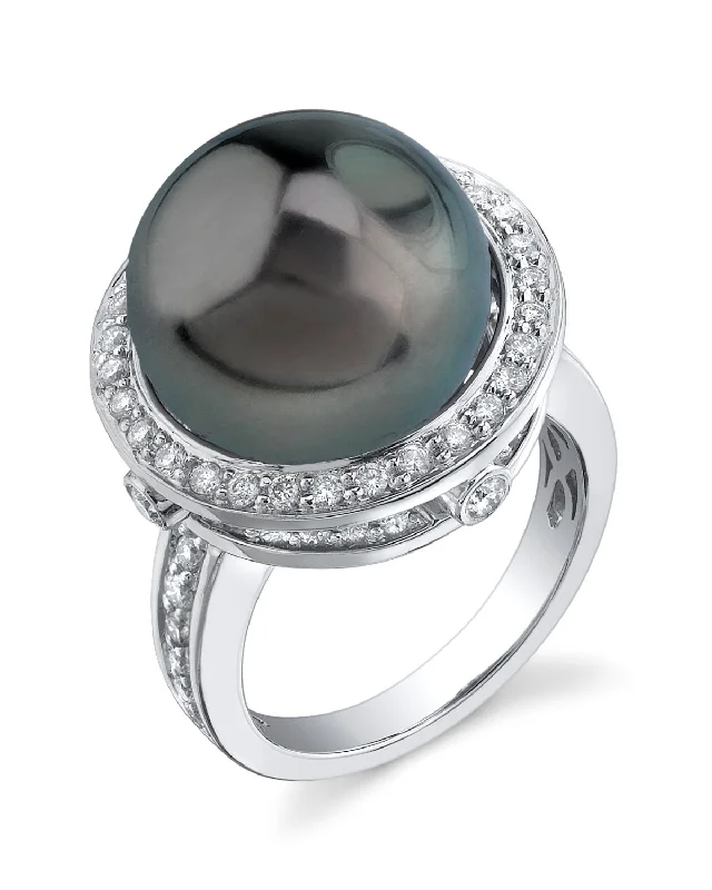 statement rings for women -Tahitian South Sea Pearl & Diamond Bella Ring