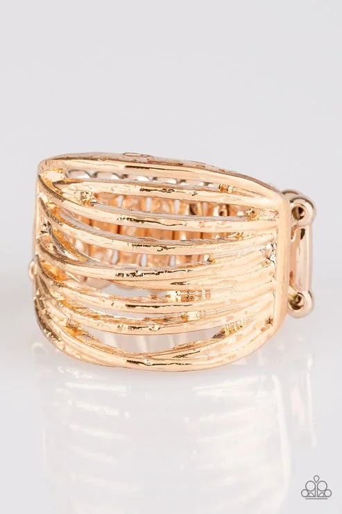 luxury rings for women -Give Me Space Rose Gold Ring