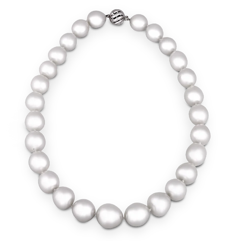 diamond heart necklaces for women -Semi-Baroque South Sea Pearl Necklace