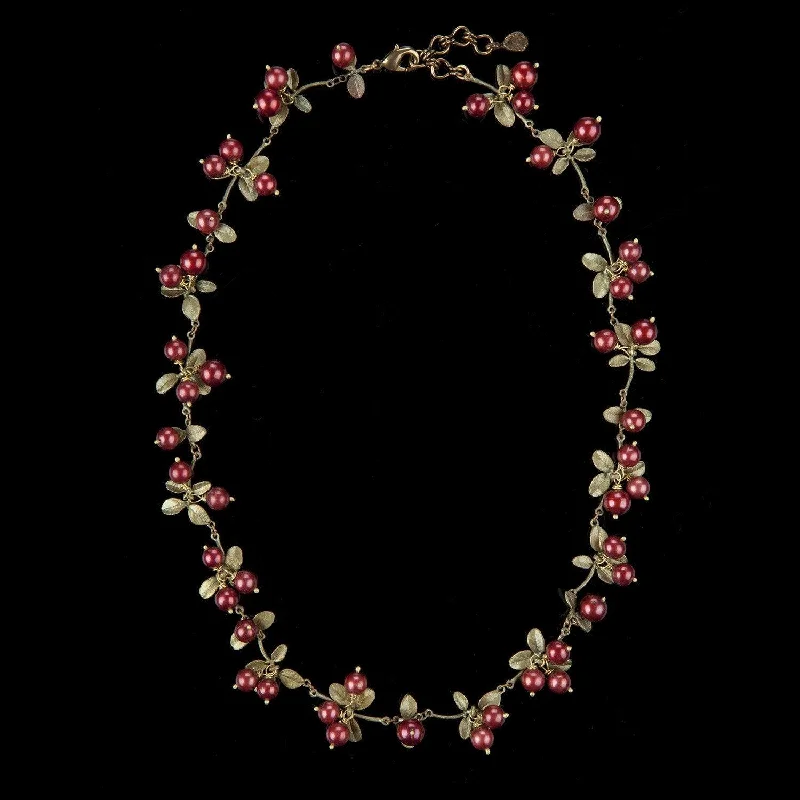 birthday gift necklaces for women -Cranberry Necklace - Cluster