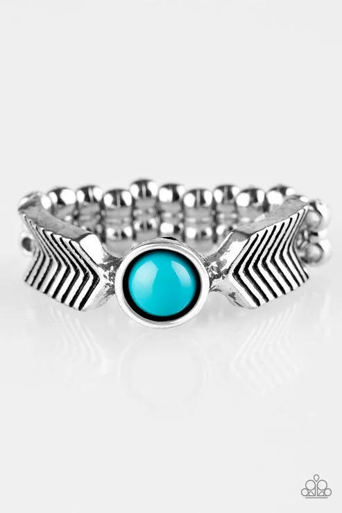 sparkling rings for women -Awesomely ARROW-Dynamic Blue Ring