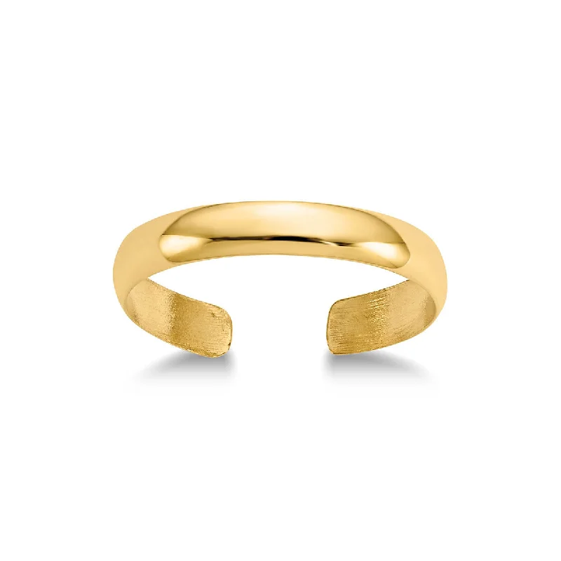 fashion rings for women -14KT Yellow Gold 2.5MM Toe Ring