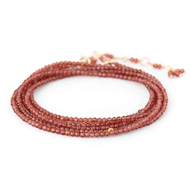 stackable bangles for women -Garnet Wrap