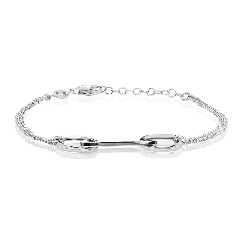 gold bangle bracelets for women -Bracelet in sterling silver