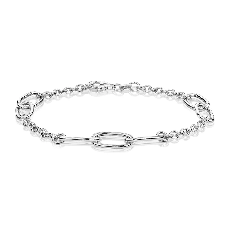 statement bangles for women -Bracelet in sterling silver