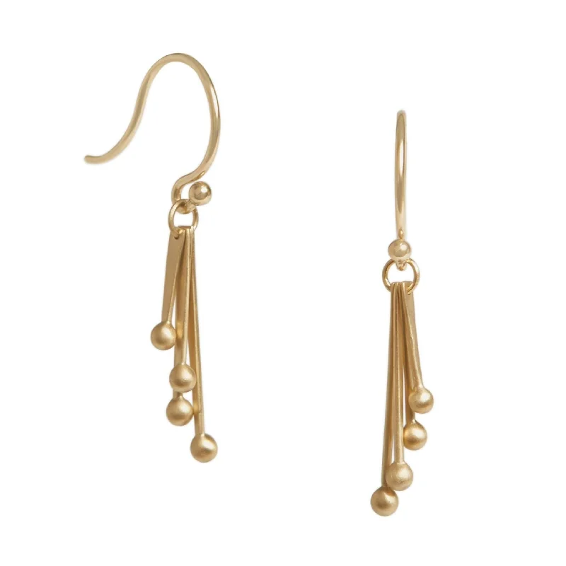 artistic gold earrings for women -<!--ER430--> four matchsticks earrings