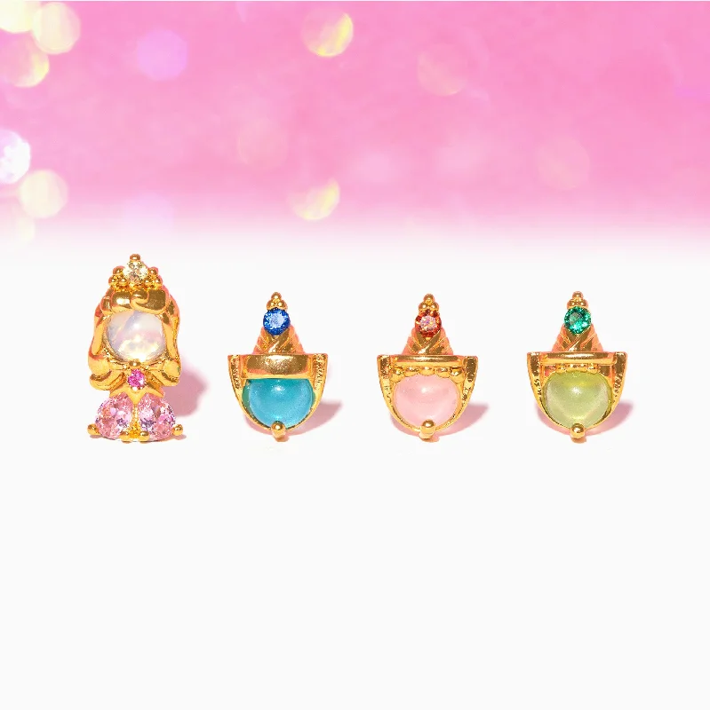 fashion earrings for women -Disney Princess Sleeping Beauty Earring Set