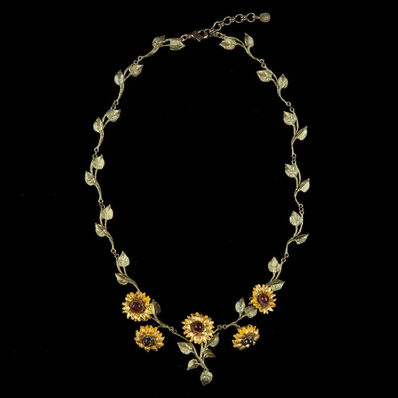 high-end necklaces for women -Van Gogh Sunflower Necklace