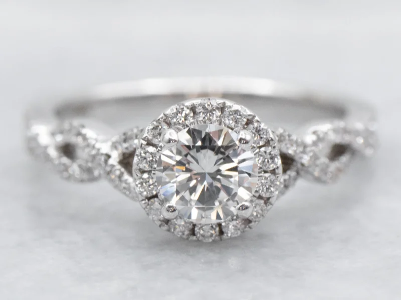 cubic zirconia engagement rings -Modern GIA Certified Diamond Engagement Ring