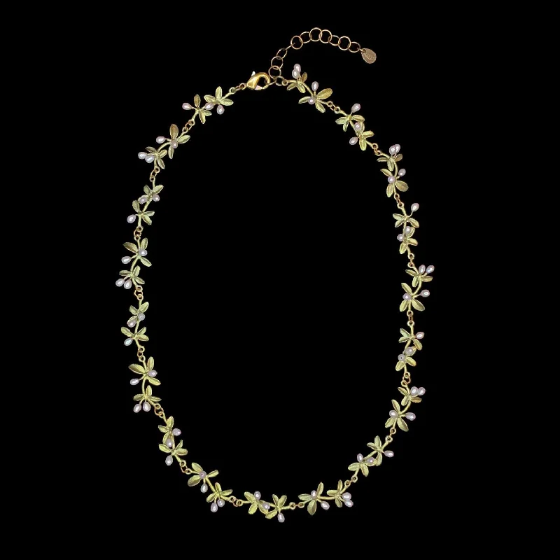 hand-crafted gold necklaces for women -Flowering Thyme Necklace