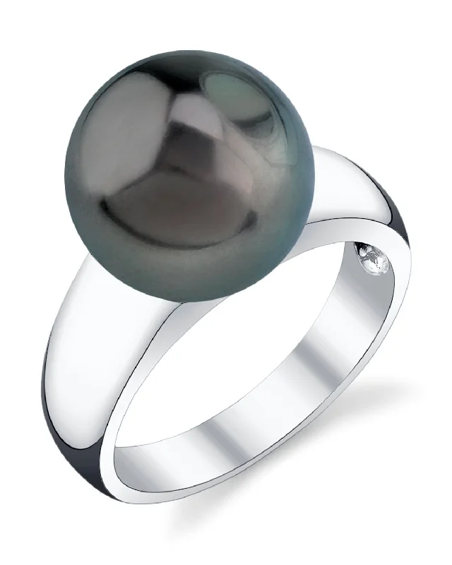 geometric rings for women -Tahitian South Sea Pearl Abigail Ring