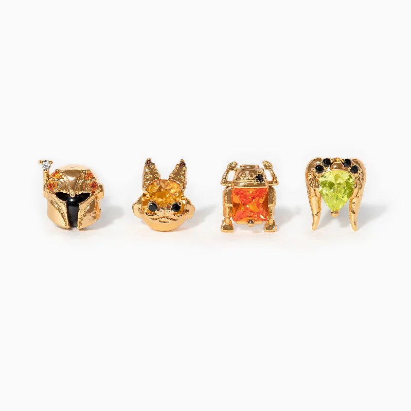 clip-on earrings for women -Star Wars™ Ahsoka Rebel Crew Stud Set