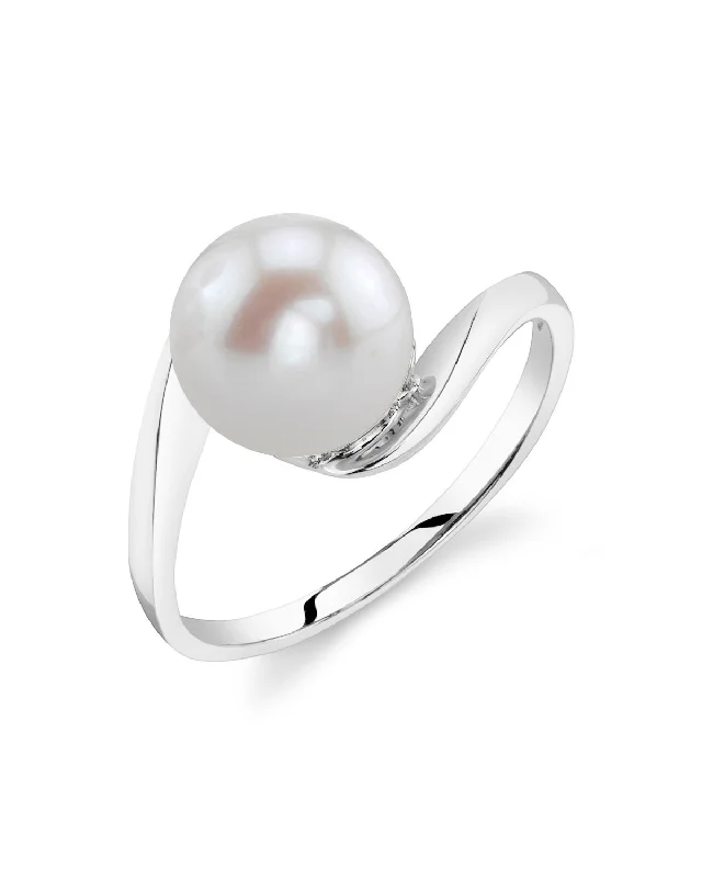 rose gold rings for women -Freshwater Pearl Felice Ring