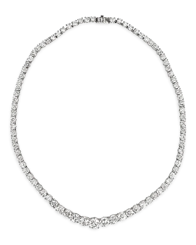 personalized necklaces for women -Diamond Rivière Necklace, 25.00 Carats