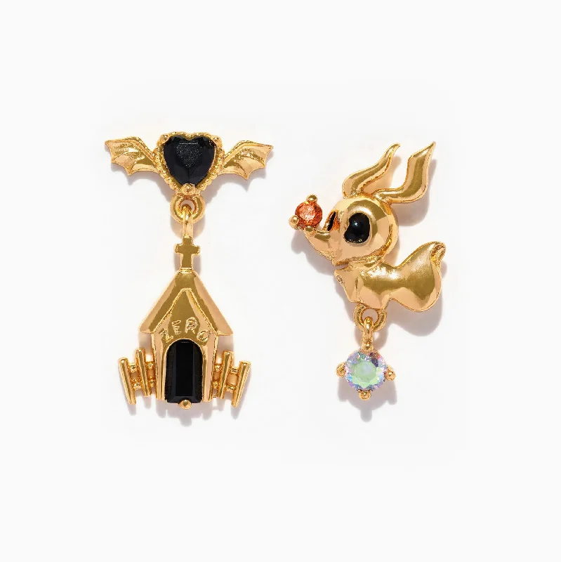 elegant gold earrings for women -Disney Zero Dangle Earrings