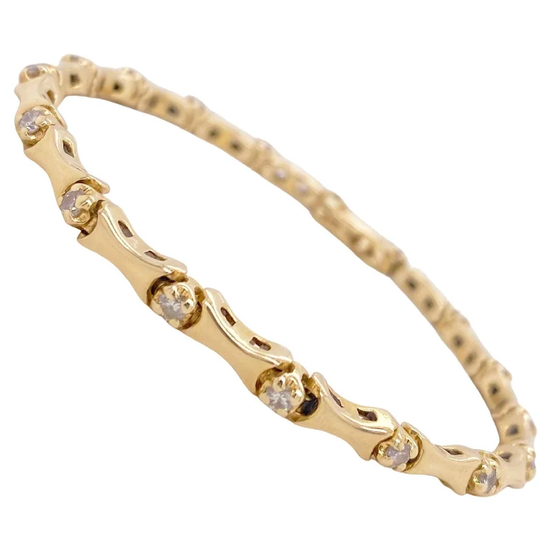 classy bangles for women -Diamond Sleek Tennis Bracelet