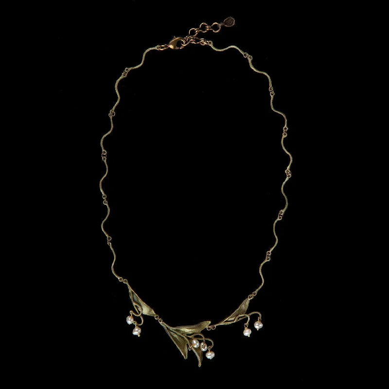 beautiful gemstone necklaces for women -Lily of the Valley Necklace - Twigs