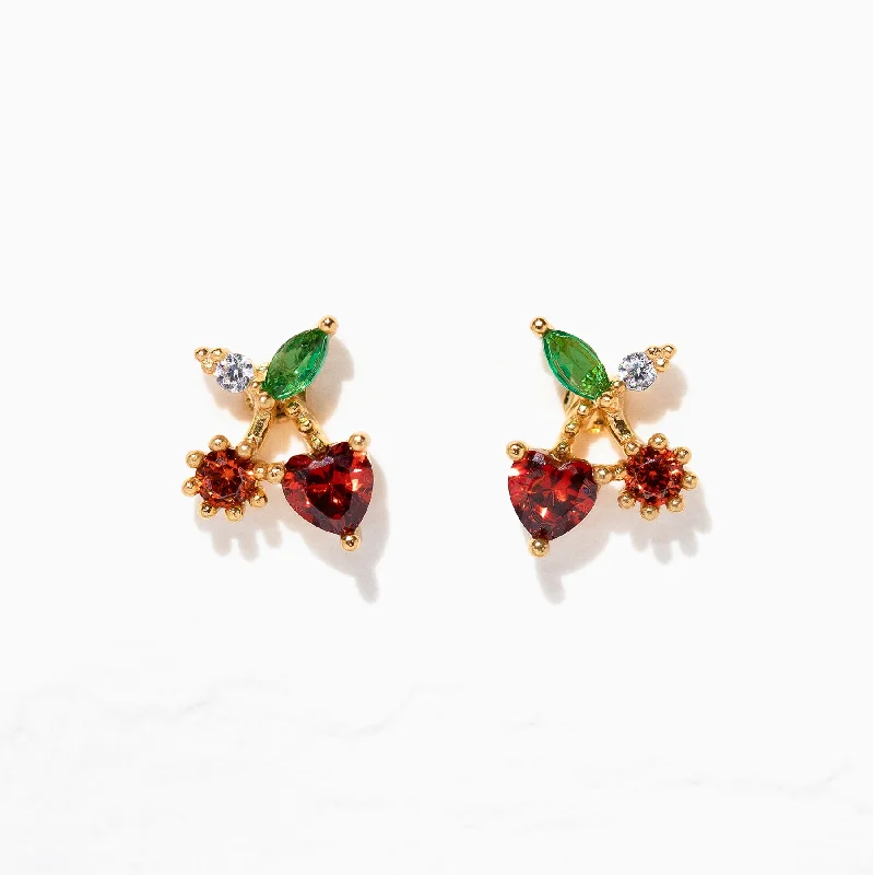 studded earrings for women -Cherry On Top Studs