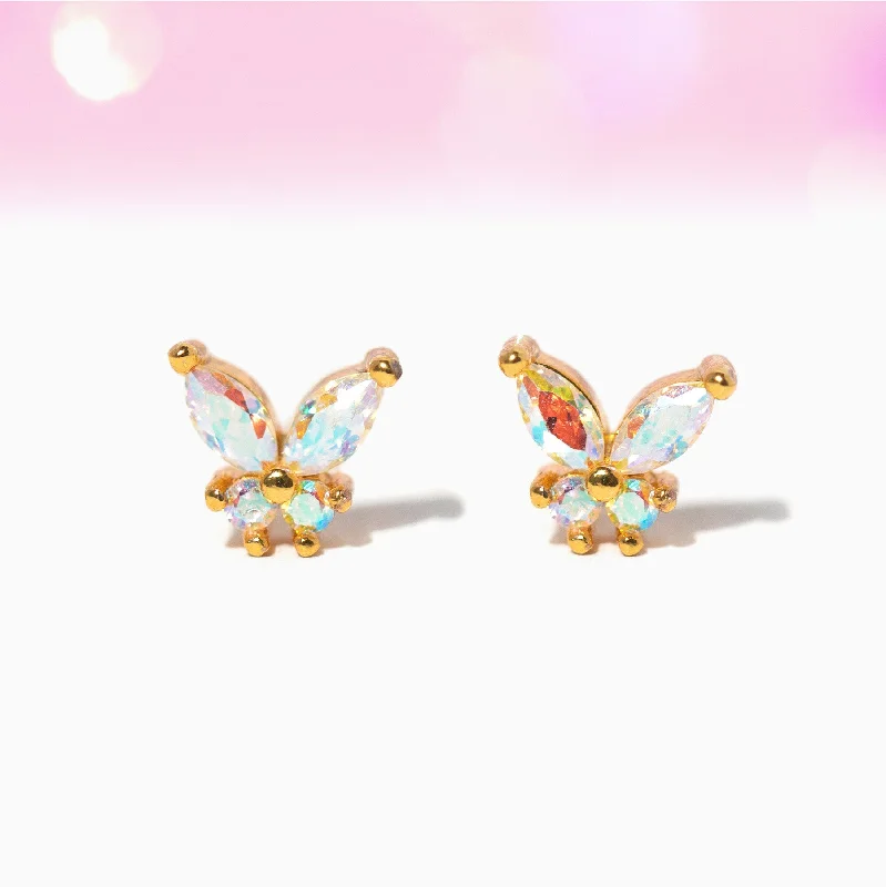 glamorous earrings for women -Iridescent Mari Studs