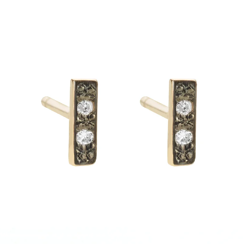 statement gold earrings for women -Ursa Minor Diamond Stud