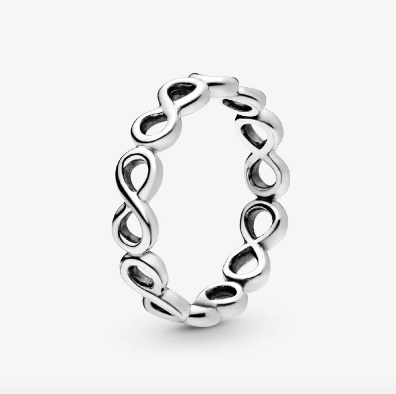 vintage rings for women -Simple Infinity Band Ring