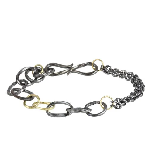 women’s adjustable bangle bracelets -Wrought Link Bracelet