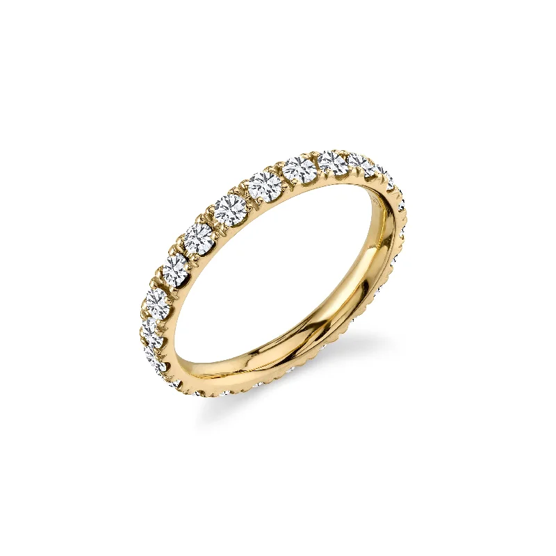 men’s and women’s matching rings -Gold & Diamond Large Eternity Ring